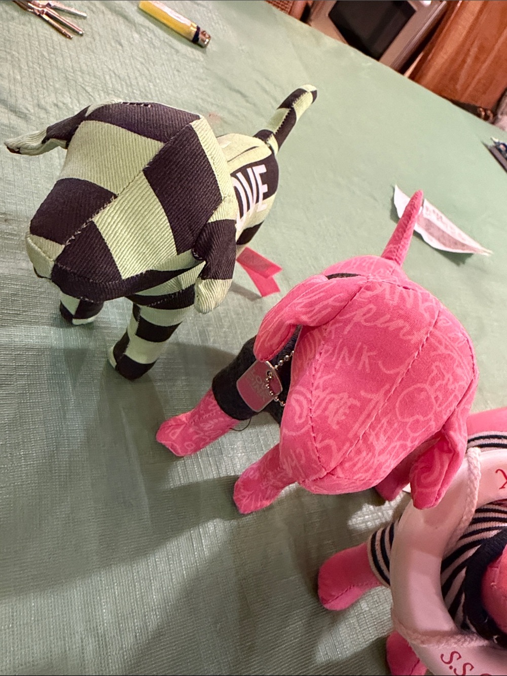 PINK Plush Dog-  sold as a bundle